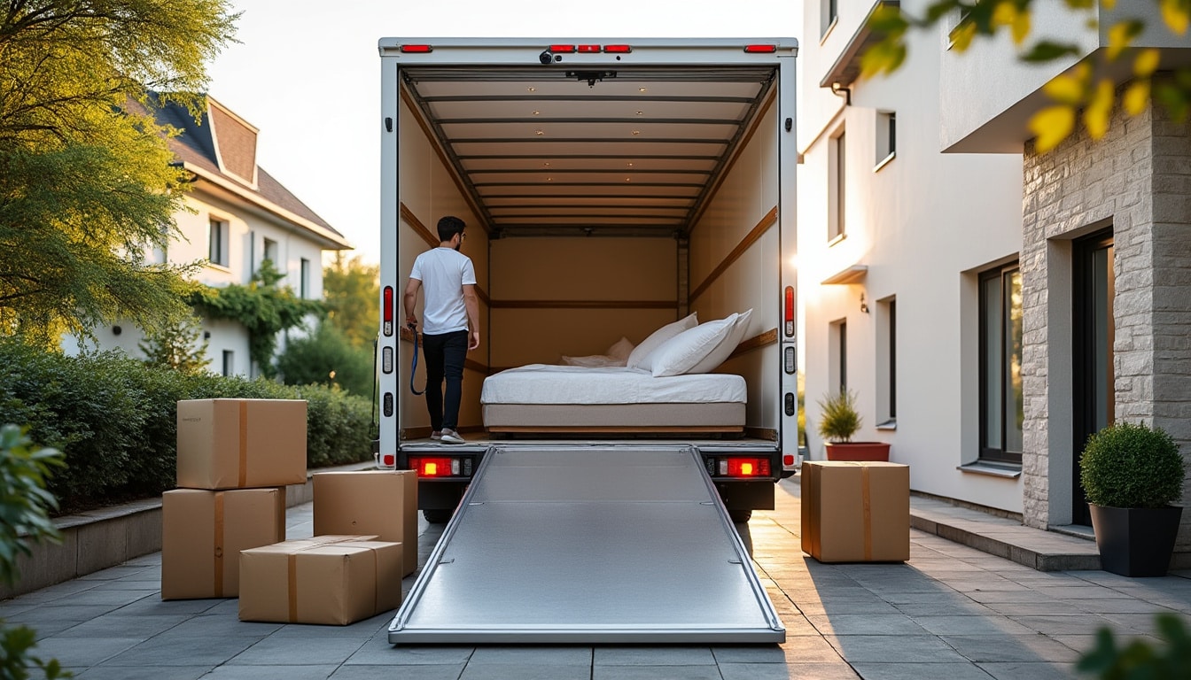 Location d’un camion 20m3 avec hayon : pratique et efficace