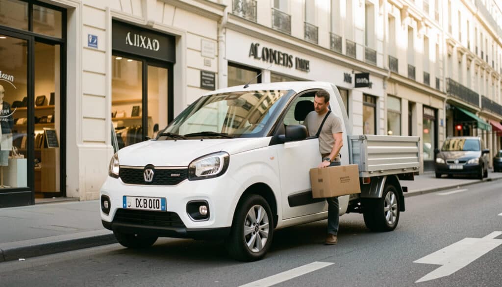 Mini utilitaire sans permis Aixam pour la ville