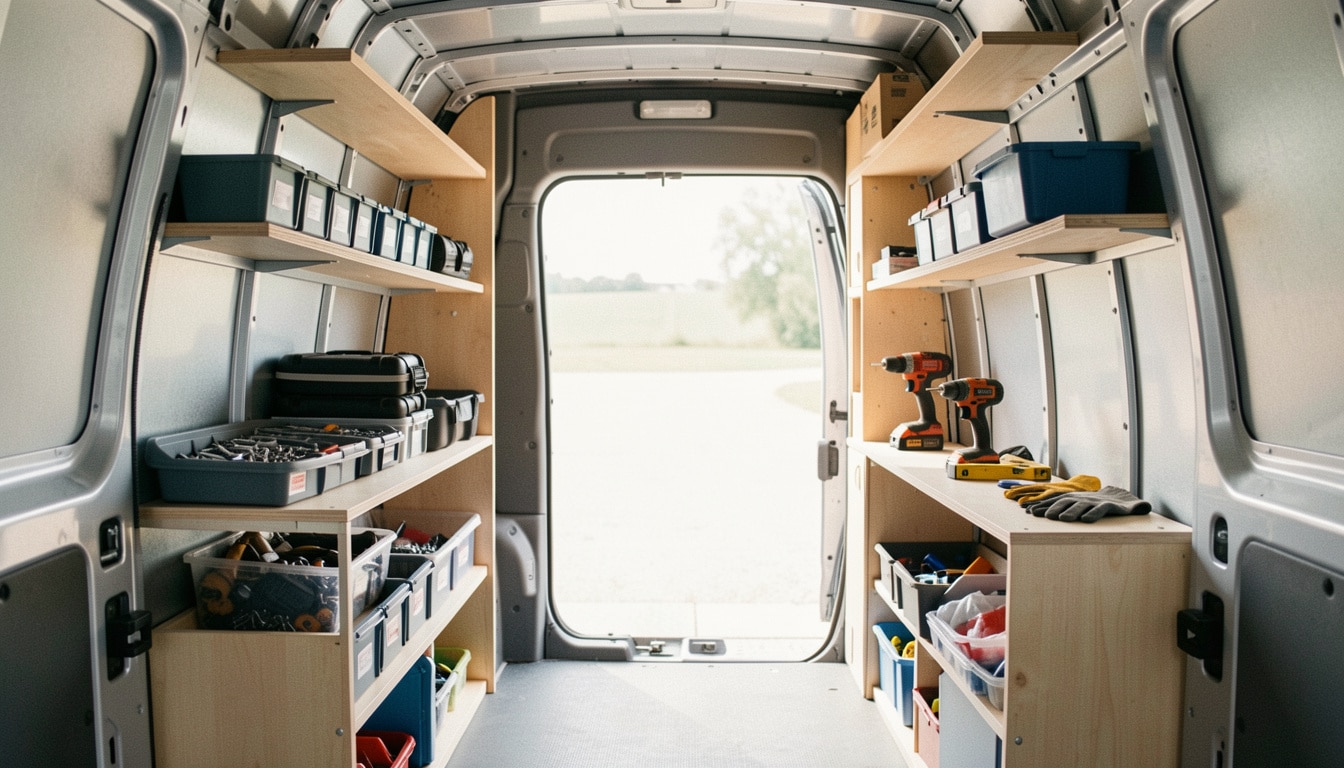 Étagère de camion utilitaire pour mieux s’organiser