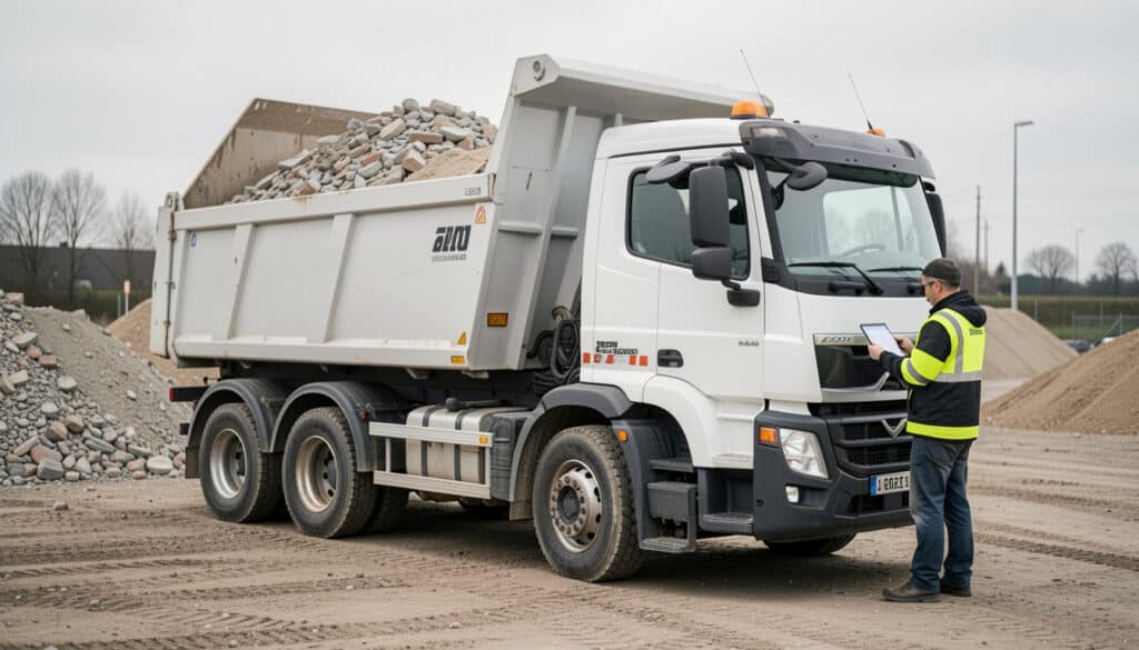 Charge utile d’un camion benne et limites à connaître