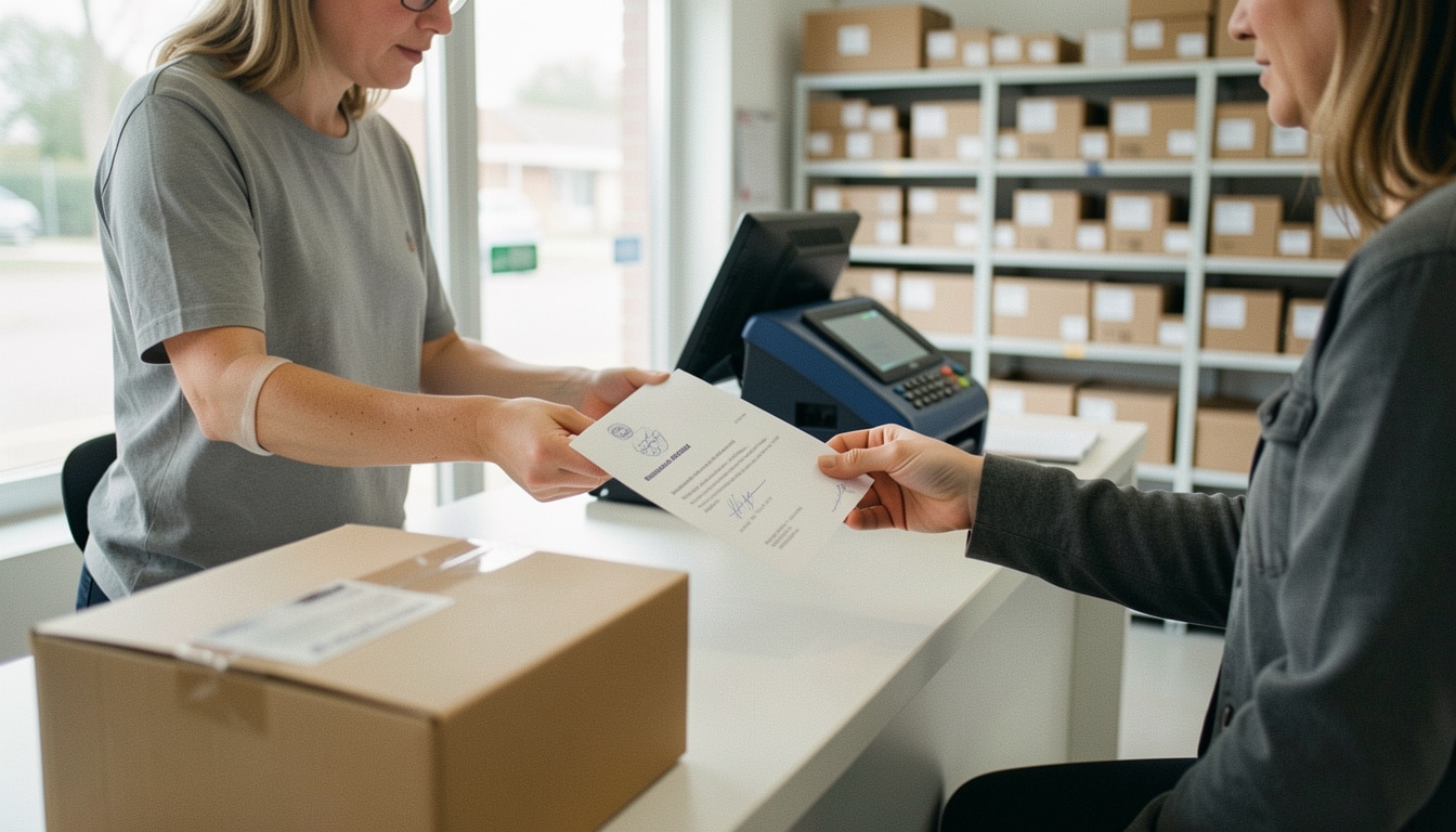 Lettre de procuration pour retirer un colis